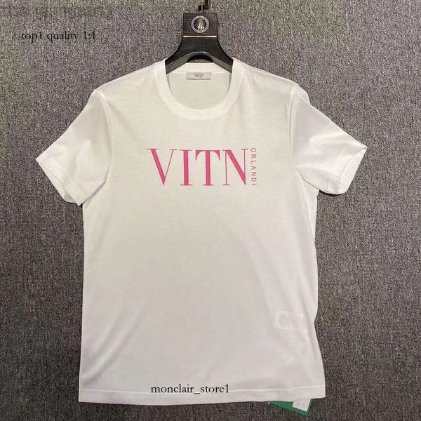 VLTN Shirt Designer Valentine T-shirt Warren 2023 Printemps / été Nouveau cou rond à manches courtes couples en vt VT T-shirt polyvalent T-shirt 655