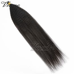 VM Cuticle Aligned Indian Raw Virgin Pre Bonded Human Hair Keratin Stick Prebonded 4A Afro Kinky Curly I Tip Extensiones