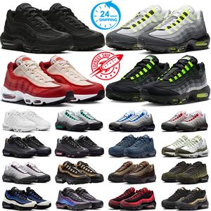 nike air max 95 airmax 95s Chaussures De Course Hommes Femmes Triple Noir Blanc Néon Laser Fuchsia Rouge Orbit Bred 95s Hommes Baskets Sport Baskets