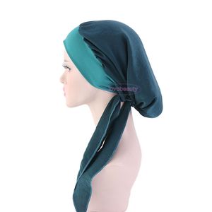 VMAE 18 couleurs fleur beauté large bande de cheveux multicolore soyeux femmes émulation soie Hijab écharpe arc Bandana