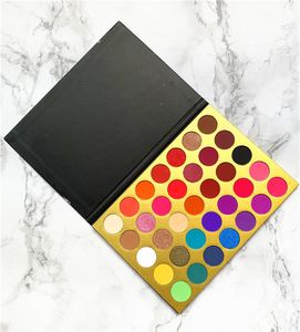 VMAE Hot Marbel Palette sans logo 35 couleurs boîte blanche fard à paupières de luxe longue durée peut personnaliser la palette de fard à paupières de maquillage de marque privée