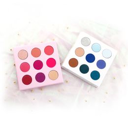 VMAE HOT KOOP Groothandel 9 kleuren Marbel Palette Luxe oogschaduw Langdurige Custom Private Label Makeup Oogschaduw Palet Geen Logo