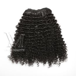 VMAE Maleisische clip ins 100% maagdelijk menselijk haar 140 g 3a 3b 3c 4a 4b 4c afro kinky krullende clip in hair extensions