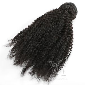 VMAE Maleisische Remy Virgin Haar Afro Kinky Curly Inslag Natural Soft 3 Bundels 4A Krullend Menselijk Haar Weeft Extensions Black Women