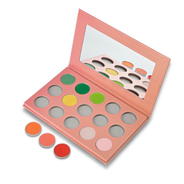 VMAE Vente en gros 121 couleurs peuvent choisir une palette de fards à paupières de maquillage végétalien de 15 couleurs personnalisées de longue durée