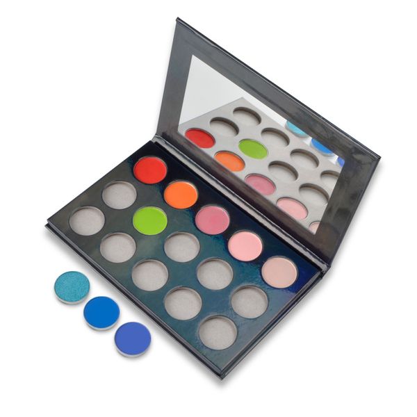 VMAE Großhandel mit individuellem Logo, 121 Farben zur Auswahl, langlebige, individuelle 15-Farben-Eigenmarken-Lidschattenpalette für veganes Make-up