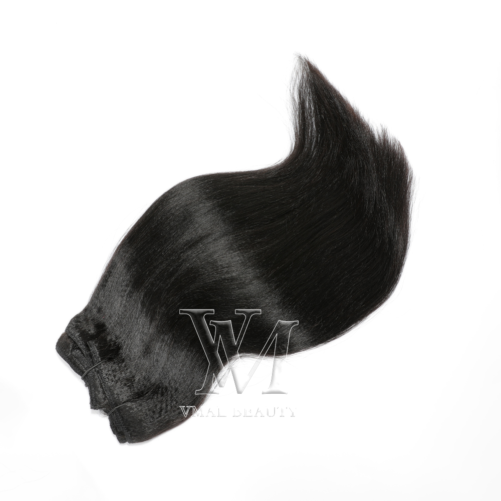 Vmae Yaki Clip w przedłużanie włosów Naturalny kolor 140 g Brazylijski 100% nieprzetworzone dziewicze ludzkie splot włosów