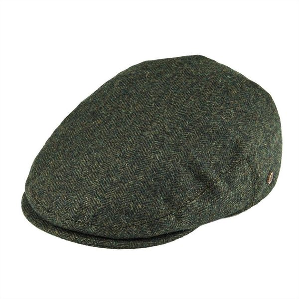 VOBOOM laine Tweed chevrons casquette irlandaise hommes femmes béret Cabbie pilote chapeau Golf Ivy chapeaux plats vert noir jaune 200219w