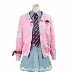 Vocid Cosplay Anime Mikuku Maid Dr Wig Principiante Futuro Cosplay Disfraz Halen Party Pu Outfit para mujeres Hombres m33Q #