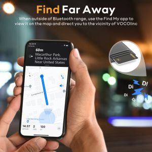 Tag vocolinc Tag Smart Anti-Loss Carte GPS tracker GPS Positioning Tag prend en charge NFC ENFANTS ENFANTS PET PETT