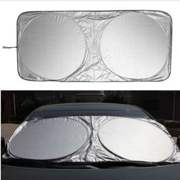 Vodool 150x70cm auto zonnescherm zonnescherm windscherm vizier cover vooraan achterruit UV-bescherming schild film reflecterende auto styling
