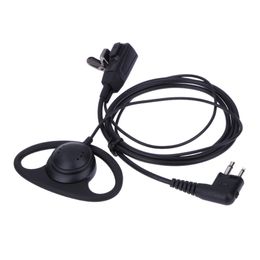 Vodool 2 pins headset oortelefoon d mic ptt microfoon headset voor motorola gp88 ct150 p040 pro1150 cls1110 cp88 dtr410 radio