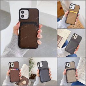 Vogue Letter Mobile Phone Cases pour iPhone 12 12pro 11 Pro 11pro X Xs Max Xr 8 7 8plus 7plus Premium Card Slot Holder Case Housse antichoc