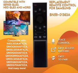 Télécommande vocale Bluetooth pour Samsung BN59-01363A QN43LS03AAFXZA QN43Q60AAFXZA QN50LS03AAFXZA QN55LS03AAFXZA QN55Q60AAFXZA Smart LED HDTV TV