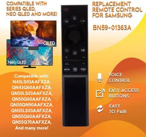 Control remoto de voz Bluetooth para Samsung BN59-01363A QN43LS03AAFXZA QN43Q60AAFXZA QN50LS03AAFXZA QN55LS03AAFXZA QN55Q60AAFXZA Smart LED HDTV TV