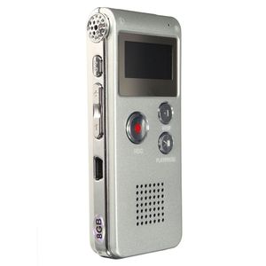 FreeShipping Voice Recorder 8GB Rechargeable Steel DIGITAL Sound Voice Recorder Dictaphone MP3 Player Record Mini Player