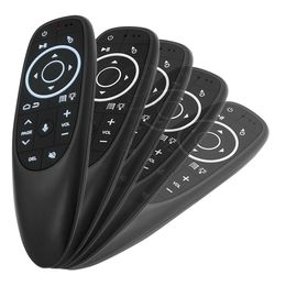 Télécommande vocale G10S Pro Gyroscope de souris à air sans fil compatible Bluetooth IR pour Android Tv Box mini PC