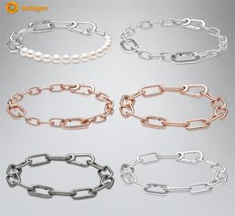 Volayer 925 Sterling Silver Bracelets Series Link Chain Fit Original Me For Girl Gifts 2202226750911
