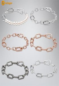 Volayer 925 Bracelets en argent Sterling série chaîne à maillons ajustement Original moi pour les cadeaux de fille 2202228576685