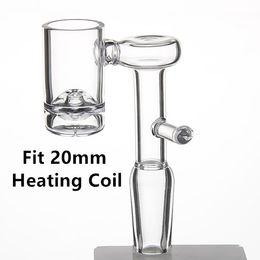 Clou de banger à quartz électrique sans dôme à noyau volcanique pour bobine de chauffage de 20 mm avec fond creux de 9 mm pour bongs d'eau en verre Dab plate-forme pétrolière 678