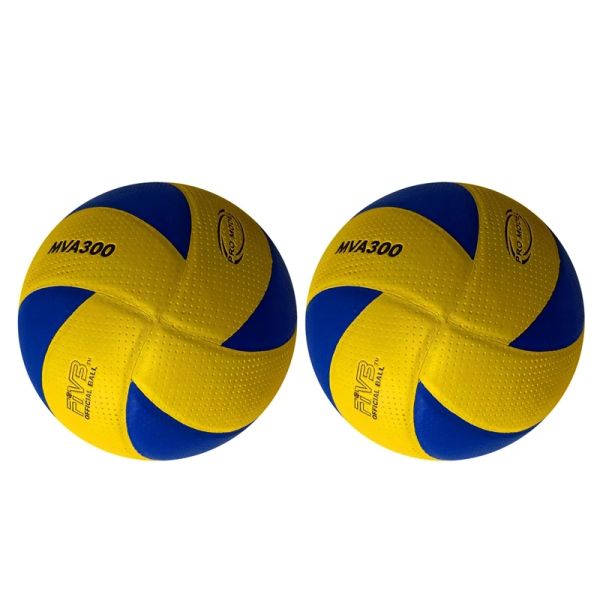 Volleyball 2x Soft PU Contacto Volleyball Juego al aire libre Bola de voleibol Soft Volleyball Beach MVA300