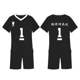 Volleybal Junior Miyako Korte mouw Set Inakazaki Higher Education Park College Sports Jersey Cosplay kleding 240416