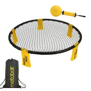 Volleyball Mini BEACK VOLLEYBALL BALL GAKET OUTDOOR Team Sports Lawn Fitness Equipment avec 3 balles de volleyball filet