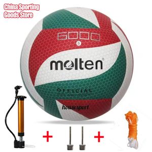 Volley-ball modèle 6000 taille 5, cadeau de noël, entraînement sportif en plein air, pompe en option, sac à aiguilles 231227