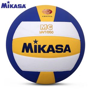 Volleybal Originele Mikasa Volleybal MV1000 Maat 5 PU Super hard vezelmerk Volleybal Indoor Competitie Ball Fivb Officiële volleybal