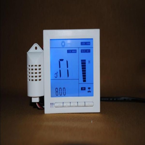 Freeshipping Voltaje 110-240 deshumidificación controlador inteligente Sensor de humedad con función de visualización de temperatura Fdwme