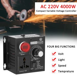 Spanningsregelaar snelheid temperatuur lichtspanning naderbare dimmer AC 220V 4000W compacte variabele spanningscontroller