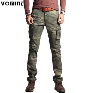 Vomint nieuwe mannen mode militaire lading leger broek slanke regualr rechte fit katoen multi kleur camouflage groen geel V7A1P015 H1223