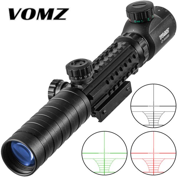 VOMZ 3-9x32 EG portée de chasse point rouge vert illuminé vue tactique Sniper portées avec Rail taille 11 20mm