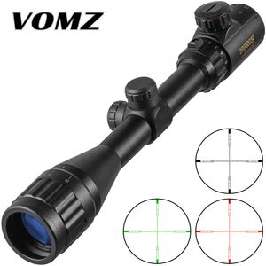 VOMZ 4-16X40 Optique Lunette De Chasse RedGreen Dot Illumination Sight Rifle Scope Sniper Gear Sight Scope Airsoft Rifle