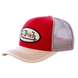 Von Dutchs Cap Designer Sombrero de calidad superior Sombreros de ala tacaña Sombrero Chapeau Gorra de béisbol de moda para adultos Gorras de red de varios tamaños para hombre al aire libre