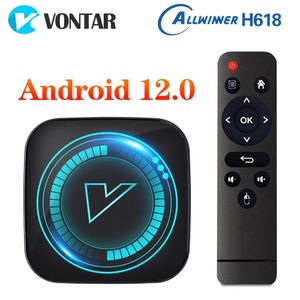 VONTAR H618 Smart TV Box Android 12 Allwinner Quad Core Cortex A53 prise en charge 8K vidéo Wifi Google lecteur multimédia vocal décodeur 240130
