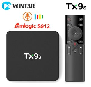 VONTAR TX9S Smart TV Box Android Amlogic S912 Octa Core 2GB8GB 1000M LAN 4K TVBOX décodeur 24G Wifi Youtube lecteur multimédia 1543763