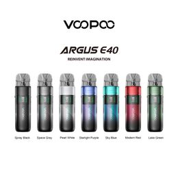 Voopoo Argus E40 Pod System Kit 1800mAh 40W Compatible avec 4,5 ml Argus PNP X / E40 POD CARTRIDE SYSTÈME DE REMPLIR LETTE