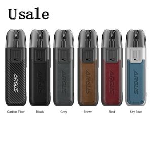 VooPoo Argus Pod Kit 20W Vape Device Batterie 800mAh intégrée 2ml Cartouche 0,7ohm 1,2ohm Conception multicouche anti-fuite 100% authentique