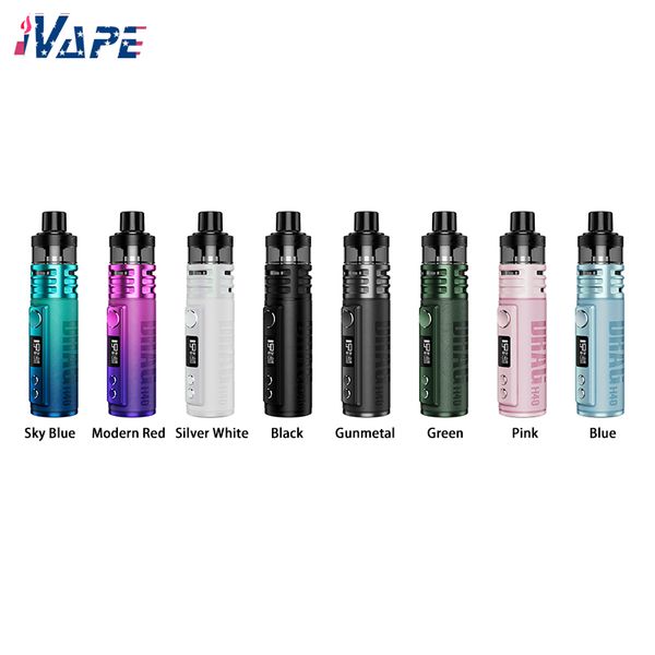 VOOPOO Drag H40 Pod Mod Kit 1500mAh 40W 5ml PnP Pod II Pantalla OLED DTL Vaping Flujo de aire rotacional Diseño de cuero