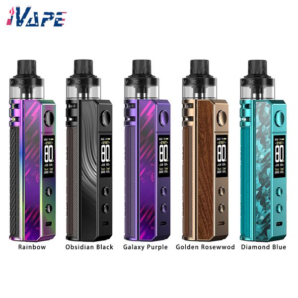 VOOPOO Drag H80S Forest Era Edition 80W Pod Kit 5 ml PnP Pod II, batterie externe 18650 unique, débit d'air réglable, mode ECO