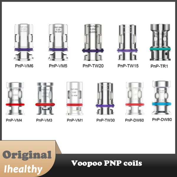 Tête de bobine VOOPOO PnP PnP-VM1/2/3/4(TR1)/5/6 PnP-TW15/20/30 PnP-DW60(TM1)/80(TM2) maille/bobines de remplacement régulières pour VOOPOO Drag/Argus/Vinci Série