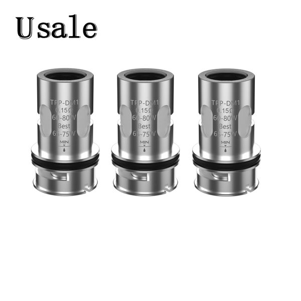 Bobine de maille VOOPOO TPP 0,15ohm DM1 DM2 bobines 0,2ohm TPP-DM2 TPP-DM1 TPP-DM3 TPP-DM4 tête de bobines de remplacement pour Kit Drag 4 100% authentique