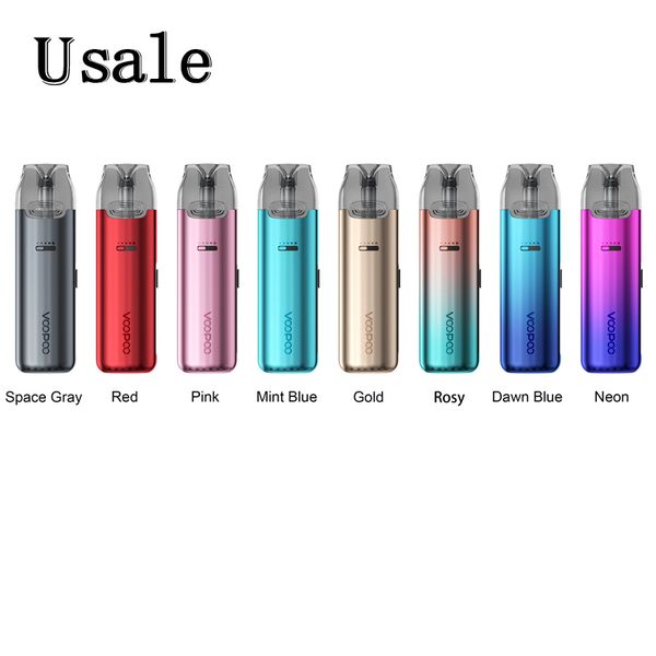 VooPoo VMATE Pro Pod Kit 25W Dispositif de vape intelligent à l'épreuve des enfants Batterie intégrée de 900 mAh 3 ml 0,7 ohm 1,2 ohm Cartouche Vmate V2 Pod 100% authentique