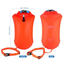 Vorcool 1pc Buée de natation en eau libre Sac de natation de sécurité ultra-légers pour nageurs triathlètes surplonneurs surfers (orange)