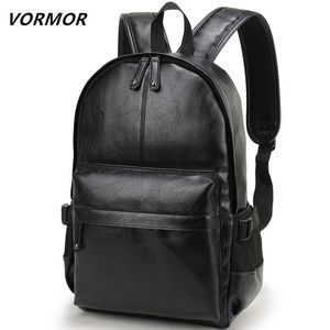 Sac à dos sac Vormor marque hommes sac à dos en cuir sac d'école mode étanche voyage décontracté livre mâle 230223