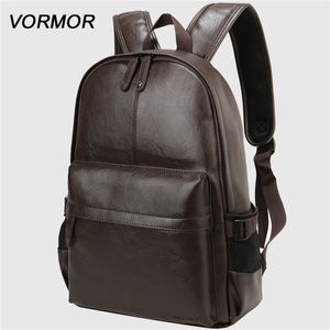 VORMOR marque étanche 14 pouces sac à dos pour ordinateur portable hommes sacs à dos en cuir pour adolescent hommes décontracté sacs à dos mochila mâle 220329