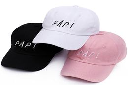 VORON nouveau 2018 PAPI broderie chapeau Baseball papa casquette beaucoup de fil bordeaux réglable Strapback Lit5920214