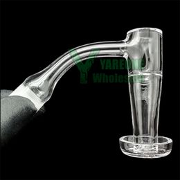 Vortex Terp Slurper Quartz Banger Pleine Soudure Bord Biseauté 10mm 14mm Mâle Femelle 45 90 Degrés Dab Nails Sans Soudure 20mm OD pour Fumer Des Bangs D'eau Rigs YAREONE Vente En Gros