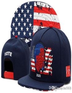 VOTE 2020 USA FLAG BASEBLABL CAPS BRAND SPORTS Été Men de sport ajusté Ajustement Hip Hop Bone Snapback Hats2460974